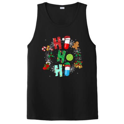 Snow Reindeer Santa Claus Pharmacy Crew Christmas Funny Gift PosiCharge Competitor Tank