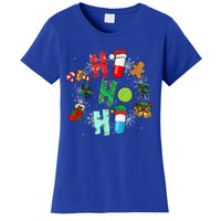 Snow Reindeer Santa Claus Pharmacy Crew Christmas Funny Gift Women's T-Shirt