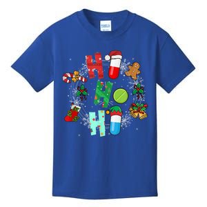 Snow Reindeer Santa Claus Pharmacy Crew Christmas Funny Gift Kids T-Shirt