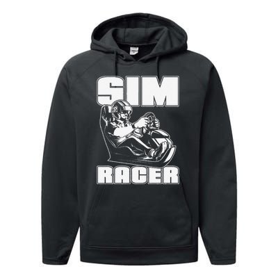 Sim Racer Simulation Gaming Race Car Sim Racing Performance Fleece Hoodie