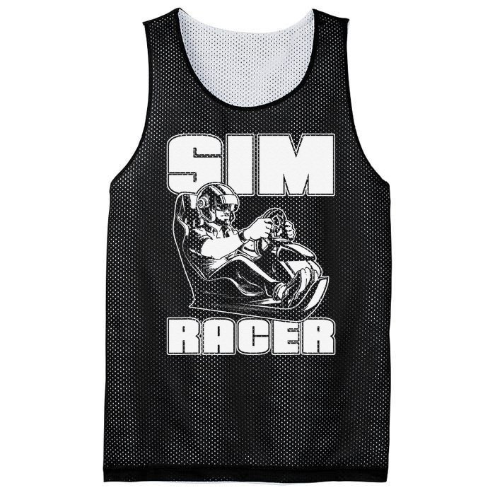 Sim Racer Simulation Gaming Race Car Sim Racing Mesh Reversible Basketball Jersey Tank