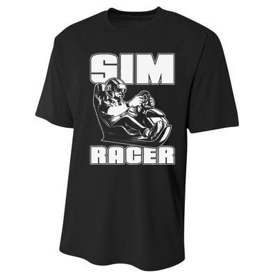 Sim Racer Simulation Gaming Race Car Sim Racing Performance Sprint T-Shirt