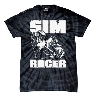 Sim Racer Simulation Gaming Race Car Sim Racing Tie-Dye T-Shirt