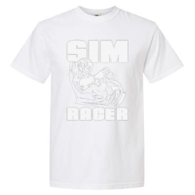 Sim Racer Simulation Gaming Race Car Sim Racing Garment-Dyed Heavyweight T-Shirt