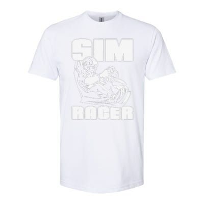 Sim Racer Simulation Gaming Race Car Sim Racing Softstyle CVC T-Shirt