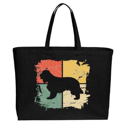 Square Retro Spaniel Owner Gift Dog English Cocker Dad Mom Cotton Canvas Jumbo Tote