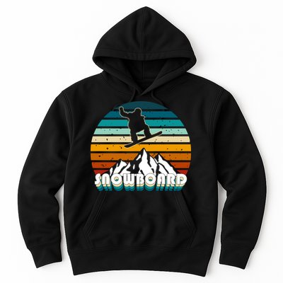 Snowboard Retro Sunset Hoodie