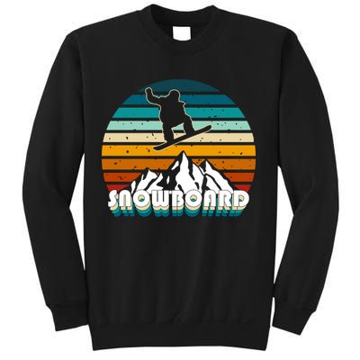 Snowboard Retro Sunset Sweatshirt