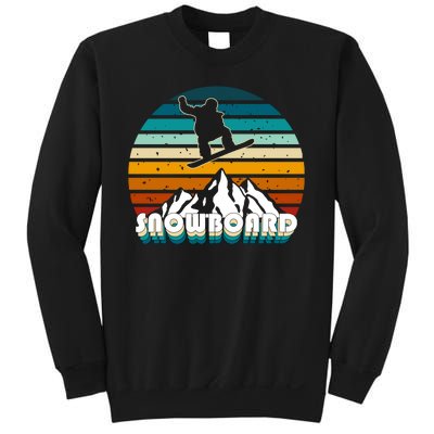 Snowboard Retro Sunset Sweatshirt