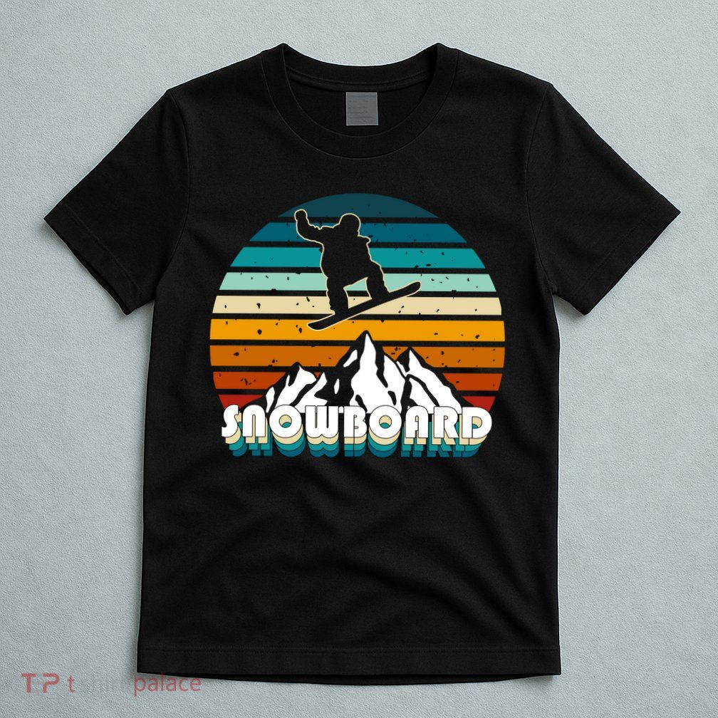 Snowboard Retro Sunset T-Shirt