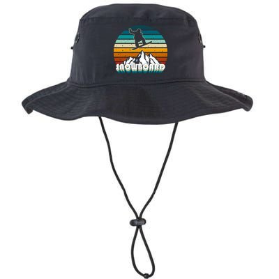 Snowboard Retro Sunset Bucket Hat