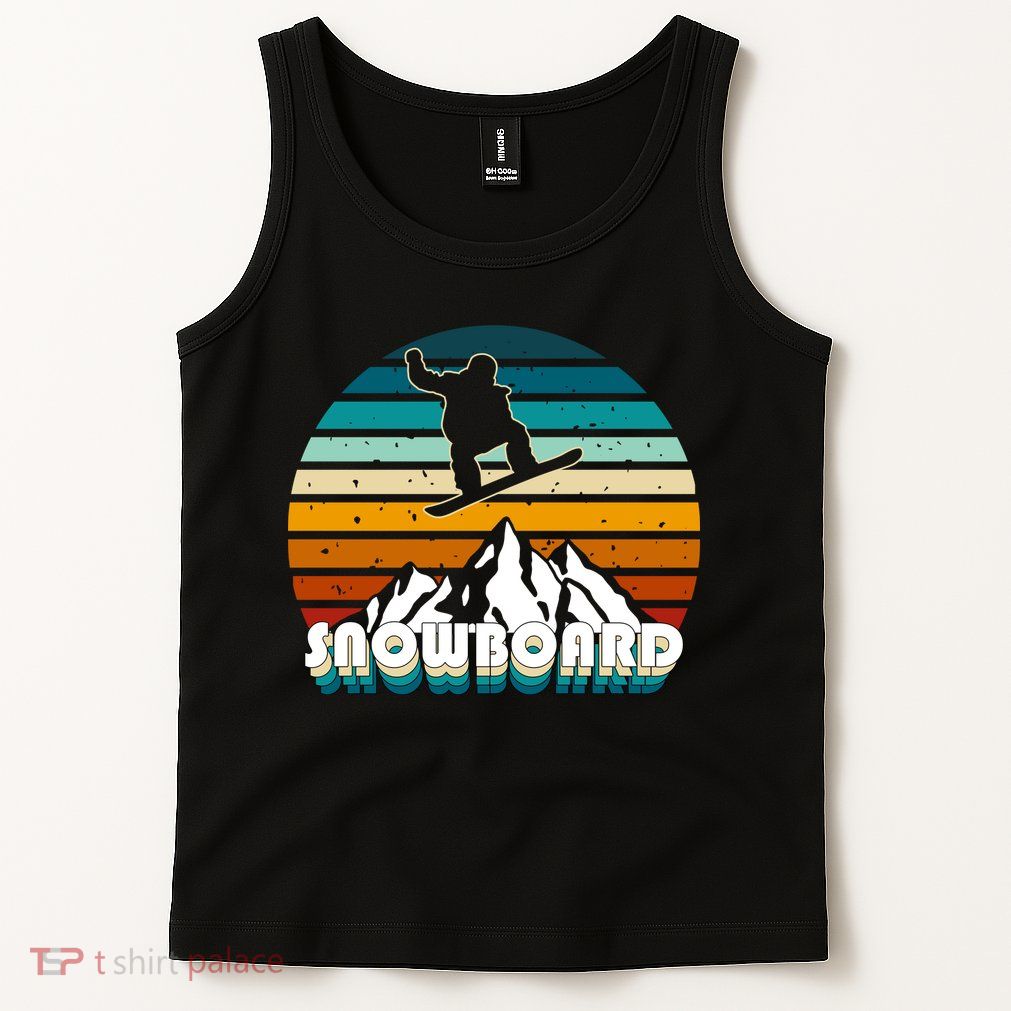 Snowboard Retro Sunset Tank Top