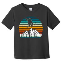 Snowboard Retro Sunset Toddler T-Shirt