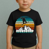 Snowboard Retro Sunset Toddler T-Shirt