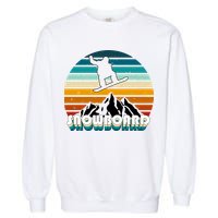 Snowboard Retro Sunset Garment-Dyed Sweatshirt