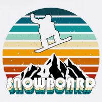 Snowboard Retro Sunset Garment-Dyed Sweatshirt