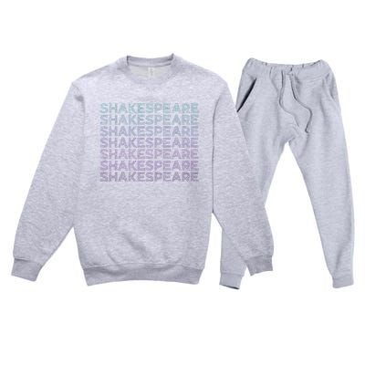 Shakespeare Retro Premium Crewneck Sweatsuit Set