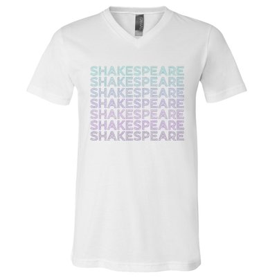 Shakespeare Retro V-Neck T-Shirt