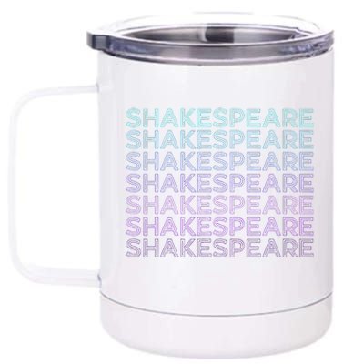 Shakespeare Retro 12 oz Stainless Steel Tumbler Cup