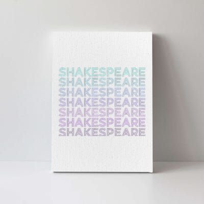 Shakespeare Retro Canvas