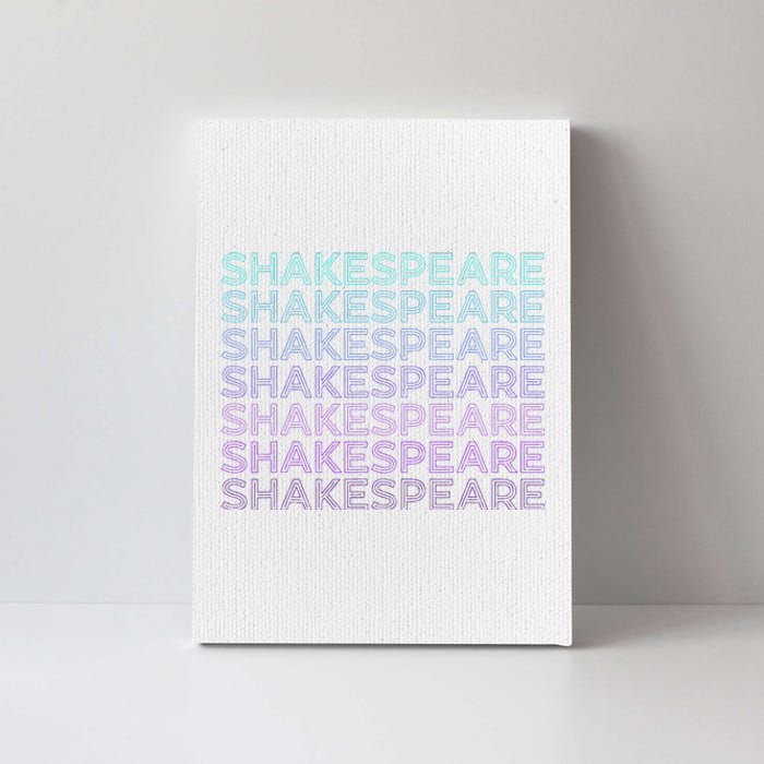 Shakespeare Retro Canvas