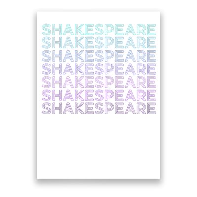 Shakespeare Retro Poster