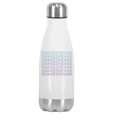 Shakespeare Retro Stainless Steel Insulated Water Bottle