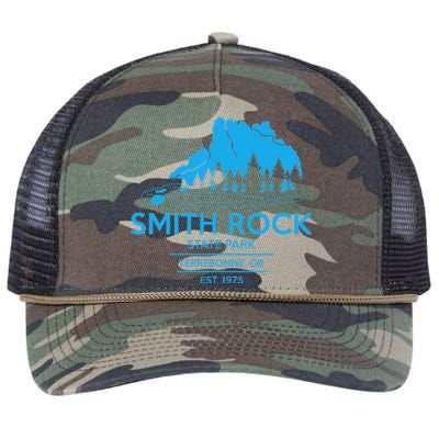 Smith Rock State Park Oregon State Park Retro Rope Trucker Hat Cap