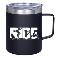 Snowmobile Ride Snowmobiling Winter Sport 12oz Stainless Steel Coffee Mug