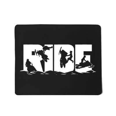 Snowmobile Ride Snowmobiling Winter Sport Mousepad