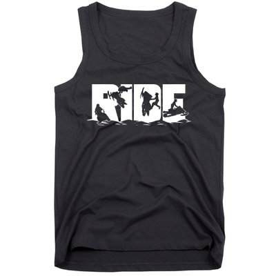 Snowmobile Ride Snowmobiling Winter Sport Tank Top