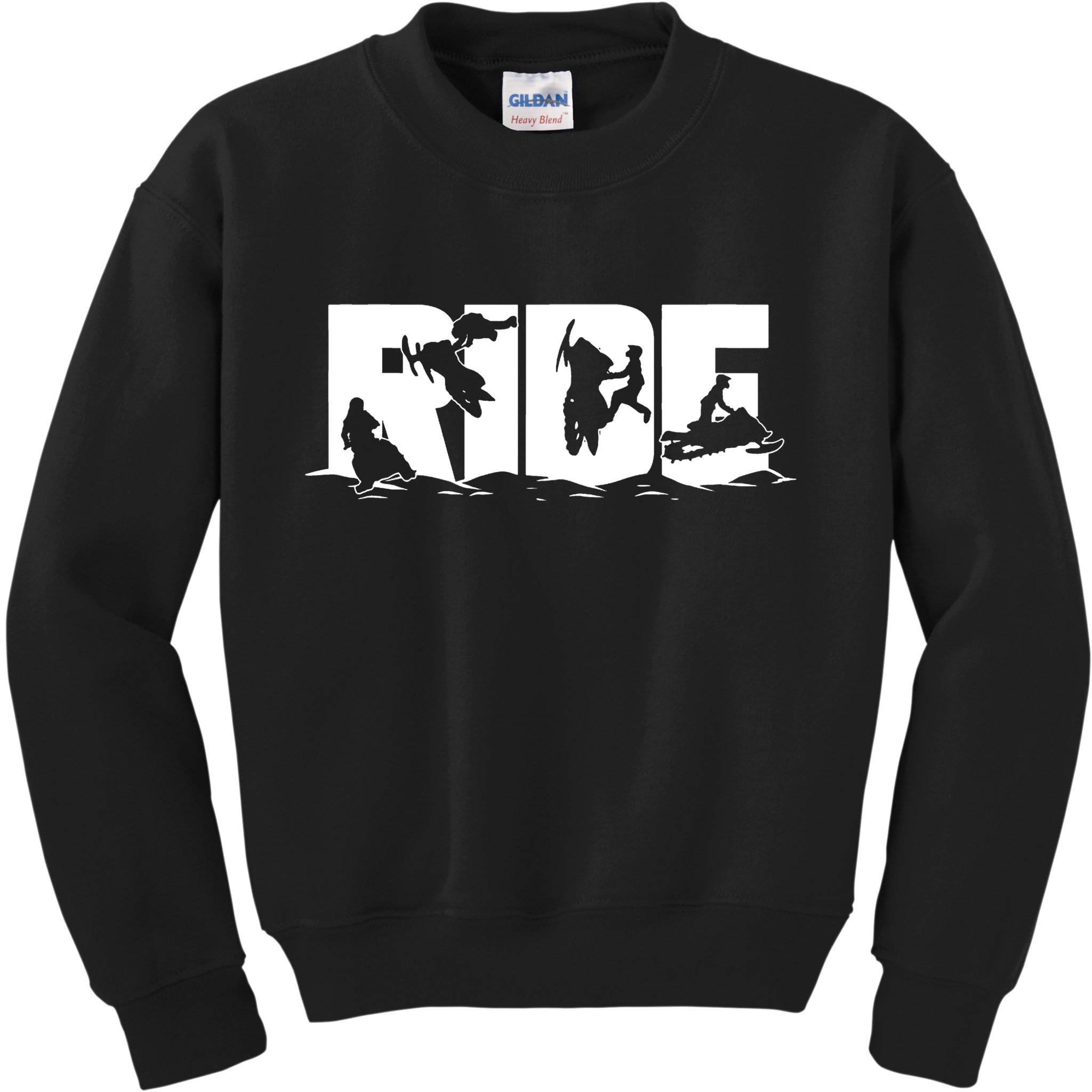 Snowmobile Ride Snowmobiling Winter Sport Kids Sweatshirt