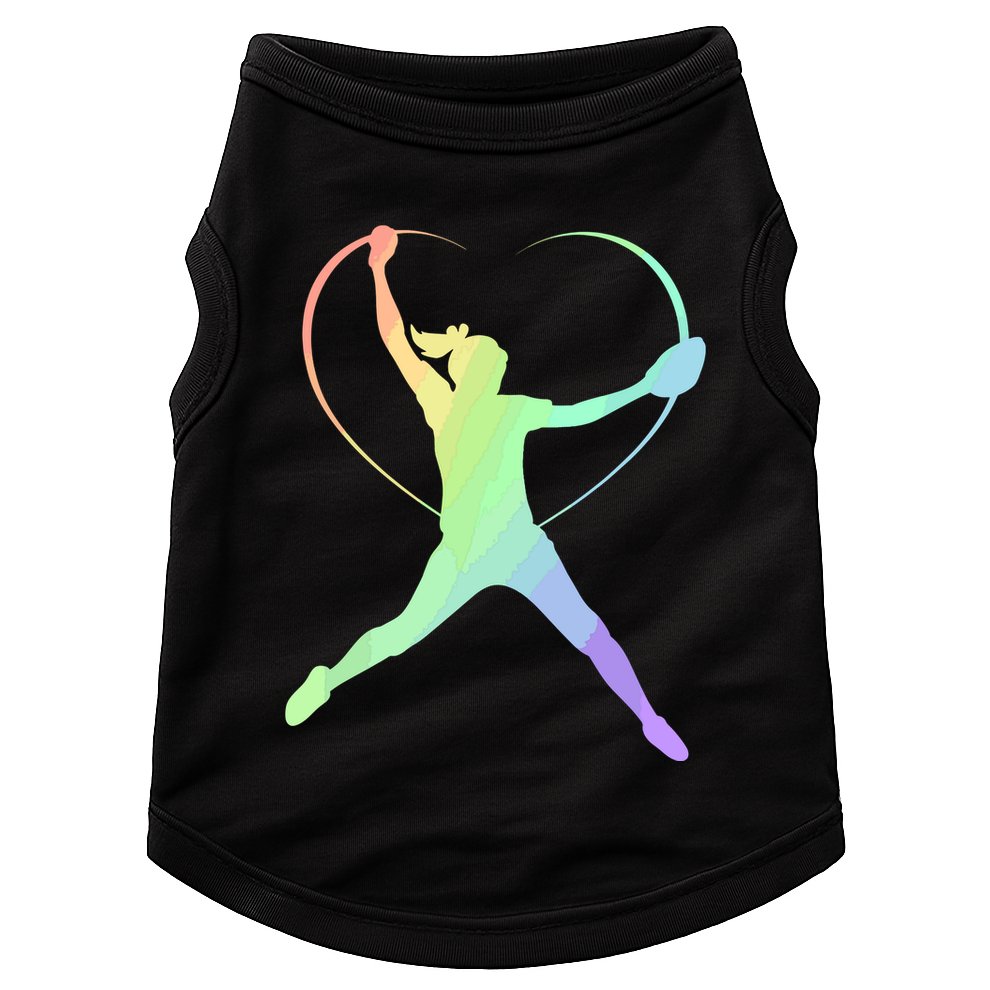 Soft Rainbow Softball Gifts For Teen Girl Pitcher Patterned Doggie Tank