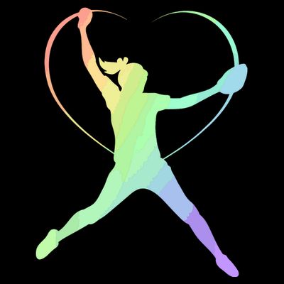 Soft Rainbow Softball Gifts For Teen Girl Pitcher Patterned T-Shirt