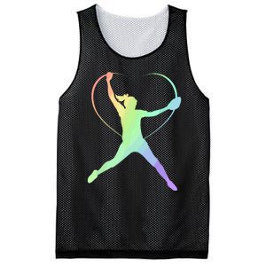 Soft Rainbow Softball Gifts For Teen Girl Pitcher Patterned Mesh Reversible Basketball Jersey Tank