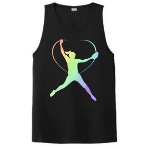 Soft Rainbow Softball Gifts For Teen Girl Pitcher Patterned PosiCharge Competitor Tank