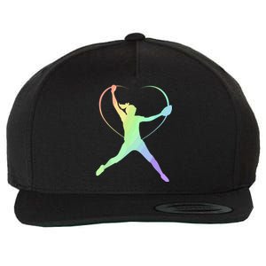 Soft Rainbow Softball Gifts For Teen Girl Pitcher Patterned Wool Snapback Cap