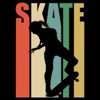 Skateboarding Retro Style Skater Skateboard Great Gift Cooling Performance Crew T-Shirt