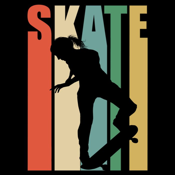 Skateboarding Retro Style Skater Skateboard Great Gift Cooling Performance Crew T-Shirt