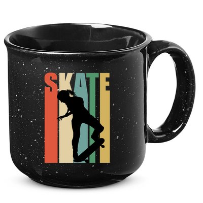 Skateboarding Retro Style Skater Skateboard Great Gift 15oz Campfire Ceramic Mug