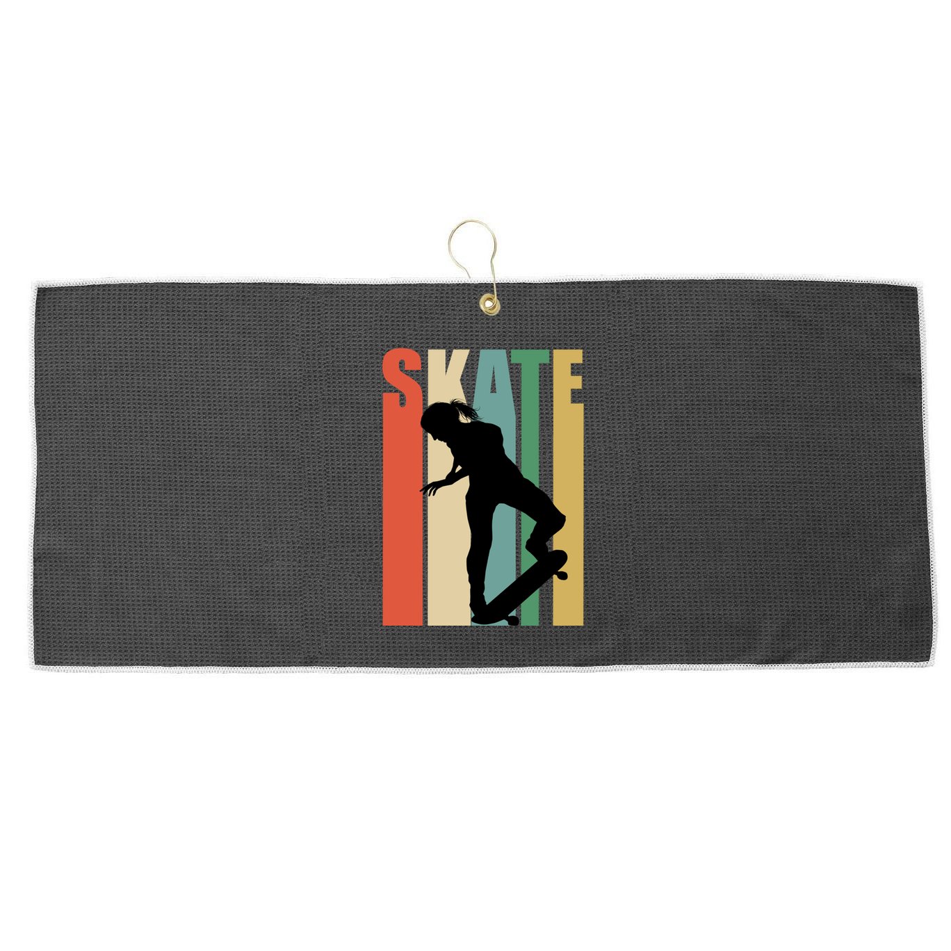 Skateboarding Retro Style Skater Skateboard Great Gift Large Microfiber Waffle Golf Towel