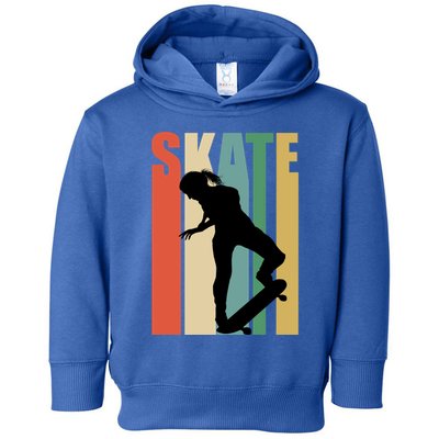Skateboarding Retro Style Skater Skateboard Great Gift Toddler Hoodie
