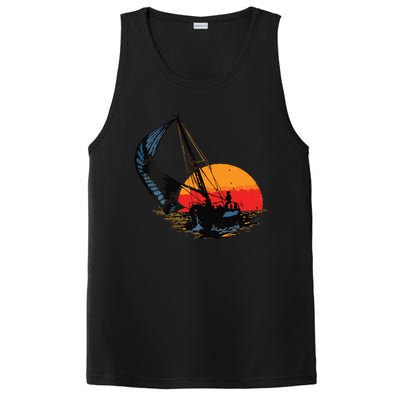 Sailing Retro Sailor Ship Sailboat Vintage Wingsail PosiCharge Competitor Tank