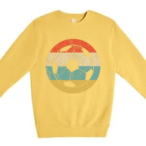 Soccer Retro Soccer Ball Premium Crewneck Sweatshirt