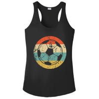 Soccer Retro Soccer Ball Ladies PosiCharge Competitor Racerback Tank