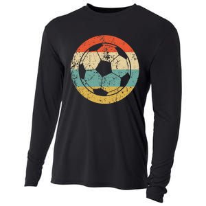 Soccer Retro Soccer Ball Cooling Performance Long Sleeve Crew