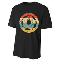 Soccer Retro Soccer Ball Performance Sprint T-Shirt