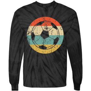 Soccer Retro Soccer Ball Tie-Dye Long Sleeve Shirt