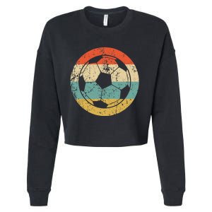 Soccer Retro Soccer Ball Cropped Pullover Crew