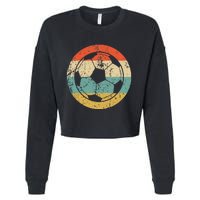 Soccer Retro Soccer Ball Cropped Pullover Crew